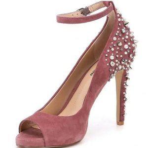 Gianni Bini Nara Studded Rhinestones Pearl Heels size 8.5 NWT